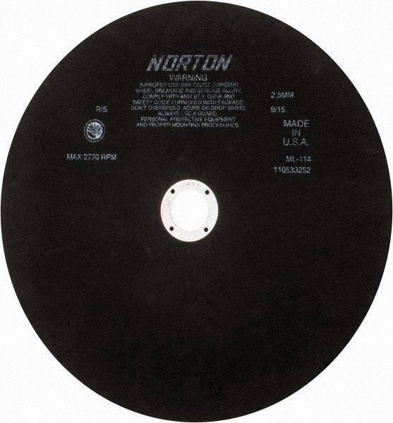 Picture of Norton Abrasives 13 3/4 X .098 X 1 1/4 80Grit Type 01